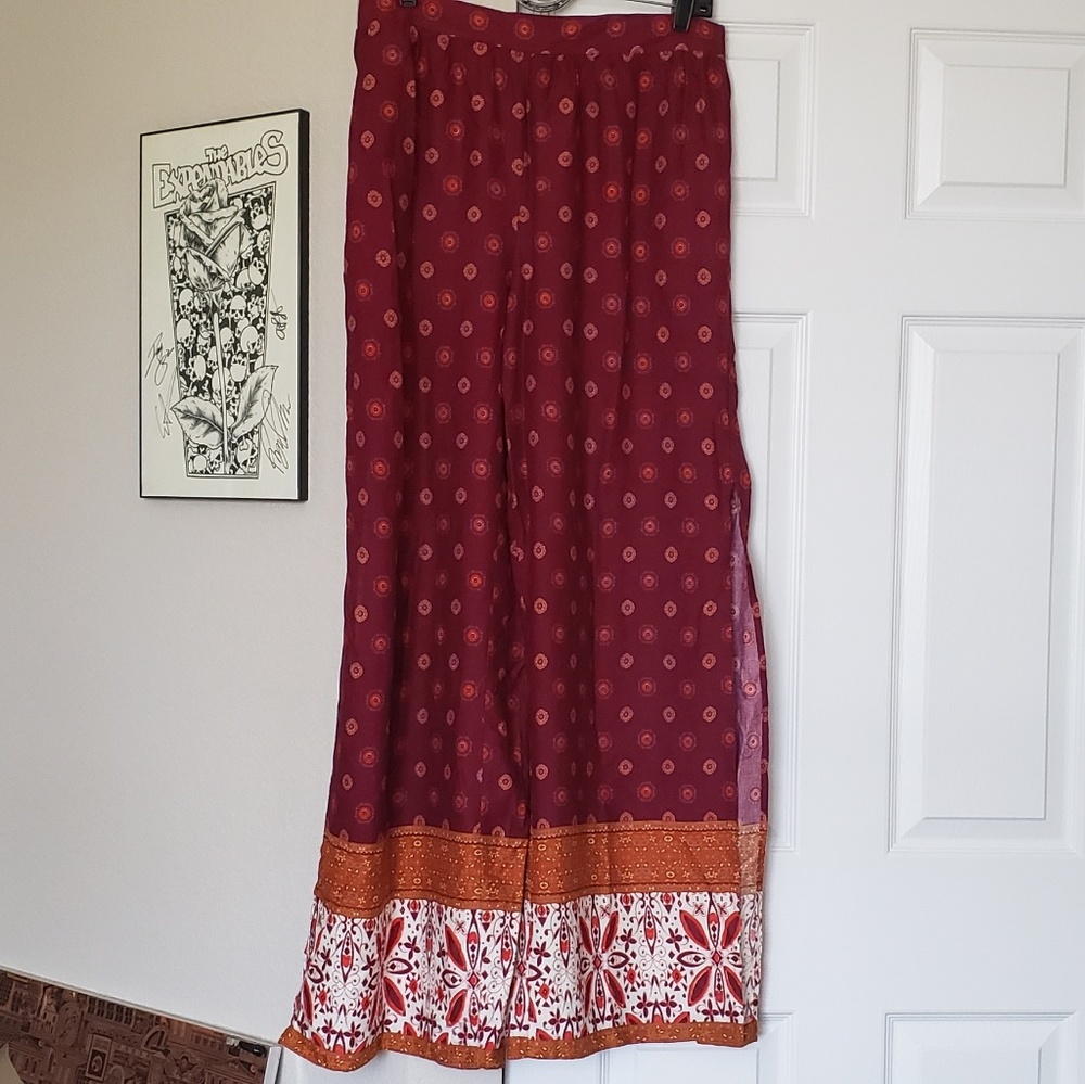 Wide Leg Boho Pants